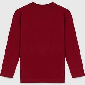 Resim Name It Benetton Erkek Çocuk Uzun Kollu Tshirt Bnt-b23337 Bordo 