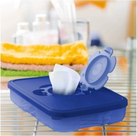 Resim Tupperware Mendil Kutusu Mor 