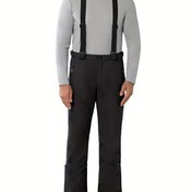 Resim 33,0.0cm Erkekler Kayak Bibleri - Çıkarılabilir Askılılar ile Rüzgar Geçirmez Kar Pantolonları, Hafif Gri Uzun Kollu Üst ve Kayak ve Karla Kayma için Parlak Mavi Kar Pantolonları, Dış Mekan Spor Ekipmanları|Karla Kayma Pantolonları|Ayarlanabilir Bel Pantolonları 