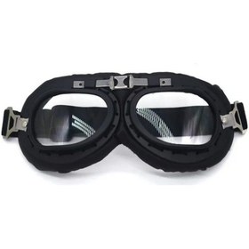 Resim Motoanl Motosiklet Gözlük Chopper Retro Cafer Racer Gözlük Siyah 