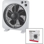 Resim Riddex 10 İnç Kutu Fan Vantilatör 38W 3 Kademeli Hız 6 Kanatlı Zaman Ayarlı Sessiz Masa Tipi Fan 