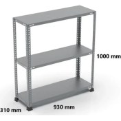 Resim Uzman Grup Raf Sistemleri Uzman Grup Raf Çelik Raf-3 Raflı 1 Metre 31X93 Çelik Raf-Depo Rafı 