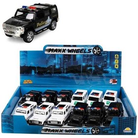 Resim Sunman Polis Araba Jeep 12 Cm.Işıklı Pb.4asst. Fy5018 