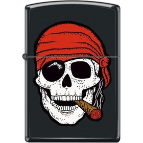 Resim Zippo Skull With Cigar Çakmak - 218-102064 