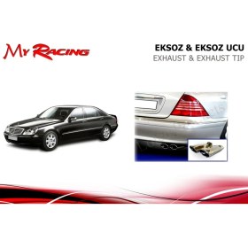 Resim Mercedes w220 s egzoz ucu krom çift çıkış s serisi 