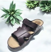 Resim Kadın Topuk Dikeni Jelli Tokalı Taraklı Ayak Uyumlu Lastikli Ev Dışarı Terlik Bordo 