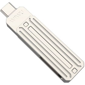 Resim Wiwu Wi-FD001 3in1 USB3.2 Sürücü Disk USB-A + Lightning + Type-C OTG 64 GB - Gümüş 