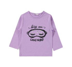 Resim Civil Girls Çiçek Desenli 2-5 Yaş Pijama Takımı - Lila 