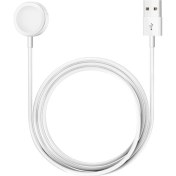 Resim Fibaks Apple Watch Uyumlu Manyetik Şarj Aygıtlı USB Kablo 1 mt Beyaz 