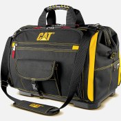 Resim Cat DA980199 18 Geniş Ağızlı 5 Bölmeli Ağır Hizmet Bez Alet Takım Çantası 