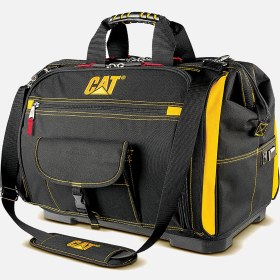 Resim Cat DA980199 18 Geniş Ağızlı 5 Bölmeli Ağır Hizmet Bez Alet Takım Çantası 