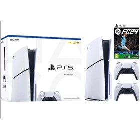 Resim Sony Playstation 5 Slim 1 TB Türkçe Menü + 2. Dualsense Gamepad + FC 2024 Hediyeli+ TR Uyumlu Güç Kablosu 