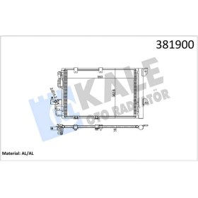 Resim Kale Mtxdpn Klima Kondenseri Astra G-Zafira A Al/al 573X383X16 