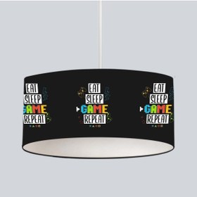 Resim CİCİ ODAM Çocuk Bebek Odası Sarkıt Avize Game Over Oyun Temalı 