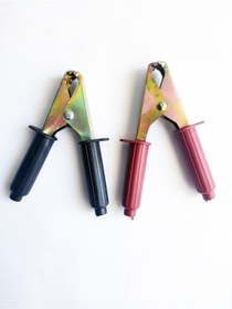 Resim REPLAX Akü Takviye Kablo Maşası Maşa Büyük Boy 15 Cm. Kırmızı-siyah 1 Çift 