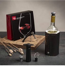 Resim Vacu Vin Şarap Seti - Siyah 