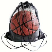 Resim 1 adet Taşınabilir Basketbol Kılıfı File Çanta Futbol Saklama Sırt Çantası 
