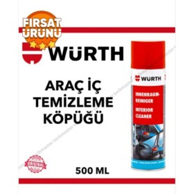 Resim Oto Aksesuar Würth Araç Içi Temizleme Spreyi Köpüğü 500ML 