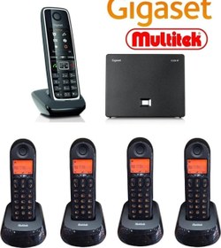 Resim Gigaset C530 5 Dahili Telsiz Kablosuz Telefon Santrali Multitek