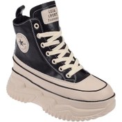 Resim Guja Uzun Konçlu Kadın Spor Ayakkabı Gj-345 Siyah-siyah Siyah 