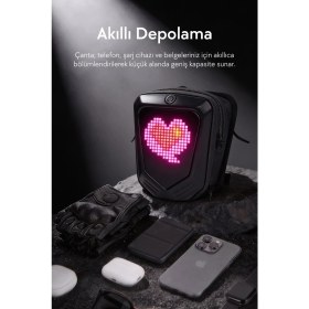 Resim Zampago LED Işıklı Akıllı Scooter Çantası - Sct-4 