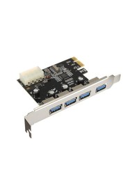Resim Pcı-e Pci Express X1 To 4 Port Usb 3.0 Kartı Pcı 1x Usb 3 Board 