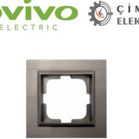 Resim Bakır Ikili Priz Çerçevesi Qantum - Priz ve Anahtar Için Uyumlu Çerçeve 