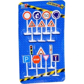 Resim Kızılkaya oyuncak Kızılkaya Trafik Işaretleri Seti 2-4 Yaş Çocuklar İçin Eğlenceli Oyuncak Araba 