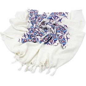 Resim Anadolu Desen Çini Baskılı Pamuk Bambu Peştemal 