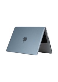 Resim Apple Uyumlu MacBook Pro 14.2inç A2442 2021 Kılıf Kristal Ön Arka Şeffaf Kapak Td Siyah 