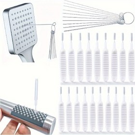 Resim 2 Adet Çok Amaçlı Duş Başlığı Temizleme Seti, Küçük Delikler İçin Fırça ve Fonksiyonel Aralıklar İçin Duş Başlığı Temizleme Aletleri 