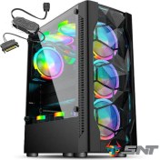 Resim SNT Energy Snt Bliz Bz-I C4 Mid Tower Atx Gaming 4 x Argb Fanlar ve Kablolu Kontroller Dahil Masaüstü Bilgisayar Kasası (Power Yok) 