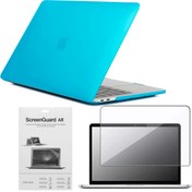 Resim Genel Markalar Apple 13" Macbook Air A2337 M1 Mavi Kılıf Koruyucu Ekran Filmi Cmatm-133lb 