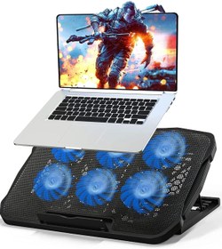 Resim DailyTech 15.6 Inç 6 Fanlı Dizüstü Sessiz Laptop Soğutucu Standı 