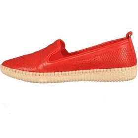 Resim Voyager 7232 Hakiki Deri Kırmızı Kadın Günlük Ayakkabı 001 