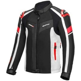 Resim Scoyco Jk152 4 Mevsim Motosiklet Montu Beyaz - Siyah 