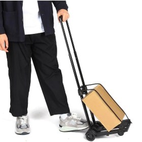 Resim Express Reyon Katlanır Taşıma Arabası Yük Taşıma El Arabası Koli Malzeme Tekerlekli Taşıma Arabası 