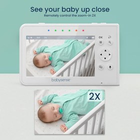 Resim Video Bebek Monitörü, 4.3 İnç Split Ekran, 2 Kamera, PTZ Fonksiyonu, Gece Görüşü, İki Yönlü İletişim 