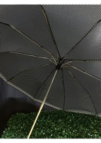 Resim April Tam Otomatik 10 Tel Şemsiye Dayanıklı Ve Modern Tasarım Siyah - Beyaz 