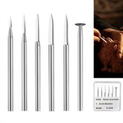 Resim Ahşap Oyma Araçları, Beş veya Altı Farklı Matkap Uçları, DIY Oyma El Sanatları Şekli, 3mm Şaft Çapı, Sağlam Çelik Heykel Araçları, BAIQI 
