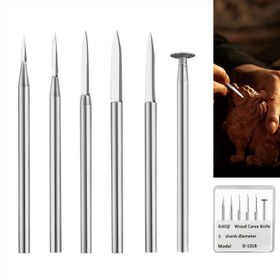 Resim Ahşap Oyma Araçları, Beş veya Altı Farklı Matkap Uçları, DIY Oyma El Sanatları Şekli, 3mm Şaft Çapı, Sağlam Çelik Heykel Araçları, BAIQI 