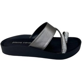 Resim Pierre Cardin 3510 Taş Detaylı Parmak Arası Kadın Terlik 001 