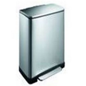 Resim Prima Nova Paslanmaz Çelik Softclose Pedallı Banyo Mutfak Ofis Çöp Kovası Inox 12 Lt 