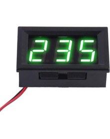 Resim 0.56 inç 0-30V 3 Kablolu DC Yeşil Voltmetre 