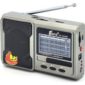 Resim Fepe FP-1781BT FM Radyolu Bluetoothlu Şarjlı Cep Radyosu + El Feneri 