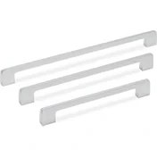 Resim Ohbe Express 8537 Modern Kulp Siyah Renk 448 mm Krom Tek Ebat SSY8537 0448 Cr 