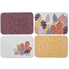 Resim Kahvaltı Altlığı, 4 Adet 