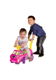Resim Minnie Mouse İlk Arabam - Binmeli Araba - Çocuk Arabası - İlk Adım Arabası 