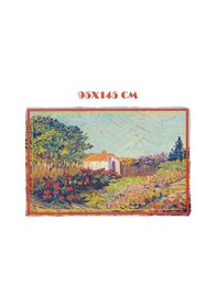 Resim Canvas Summer Desen İç Göstermeyen Saten Pareo Çok Renkli 