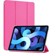 Resim Apple Ipad Air 5.nesil 2022 Kılıf (a2588-a2589-a2591) Slim Translucent Back Smart Cover Pembe Microsonic